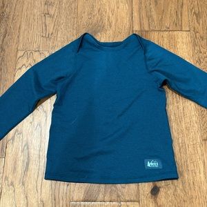REI Co-op Midweight Crew Base Layer Top - Toddlers 4T, teal blue